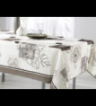Mantel Flores gris